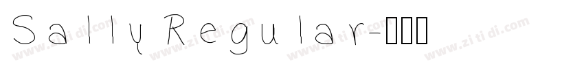 Sally Regular字体转换